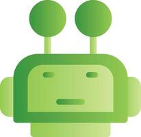 Robot Face Creative Icon Design vector