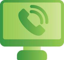 Phone Call Creative Icon Design vector