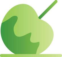 Caramel Apple Creative Icon Design vector