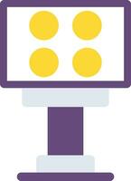 Stadium Light Creative Icon Design vector