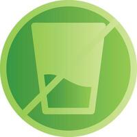 No Soft Drink Creative Icon Design vector