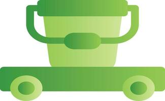 Cleaning Cart Creative Icon Design vector