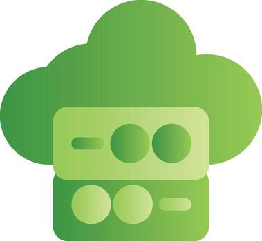 Cloud Data Creative Icon Design vector