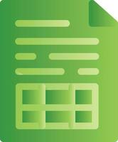 Spreadsheet Creative Icon Design vector