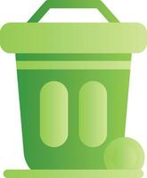 Dustbin Creative Icon Design vector