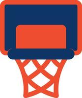 diseño de icono creativo de aro de baloncesto vector