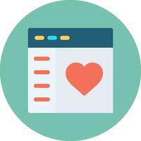 Love Web Creative Icon Design vector