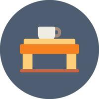 diseño de icono creativo de mesa de café vector