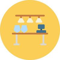 Bar Counter Creative Icon Design vector