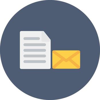 Mail Document Creative Icon Design vector