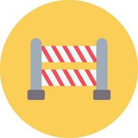 Road Blockade Creative Icon Design vector