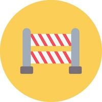 Road Blockade Creative Icon Design vector