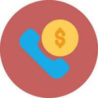 Phone Call Creative Icon Design vector