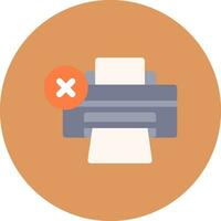 Printer Error Creative Icon Design vector