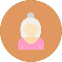 Old Women Creative Icon Design vector