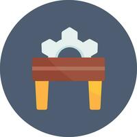 Table Saw Creative Icon Design vector