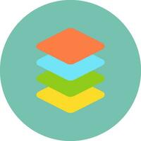 Layers Creative Icon Design vector