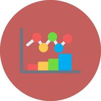Bar Chart Creative Icon Design vector