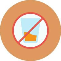 No Soft Drink Creative Icon Design vector