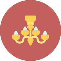 Chandelier Creative Icon Design vector