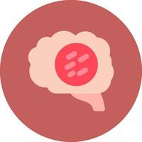 diseño de icono creativo de cáncer de cerebro vector