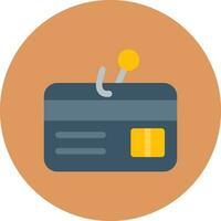 Phishing Credit Card Creative Icon Design vector