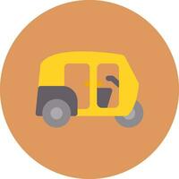 Rickshaw Creative Icon Design vector