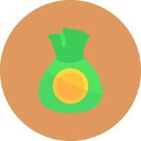 diseño de icono creativo de bolsa de dinero vector