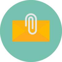 Attach File Email Creative Icon Design vector
