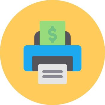 Printer Creative Icon Design vector