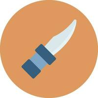 cuchillo de policía diseño de icono creativo vector