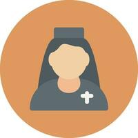 Nun Creative Icon Design vector