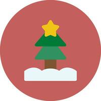 diseño creativo del icono del árbol de navidad vector