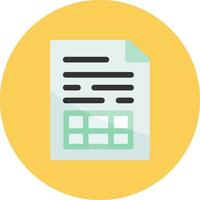 Spreadsheet Creative Icon Design vector
