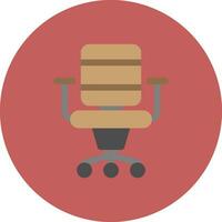 Office Chair Creative Icon Design vector