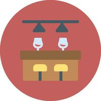 Bar Counter Creative Icon Design vector