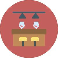 Bar Counter Creative Icon Design vector