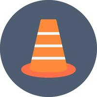 Traffic Cone Creative Icon Design vector