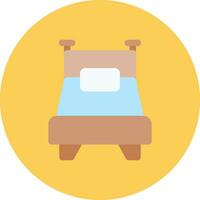 Single Bed Creative Icon Design vector