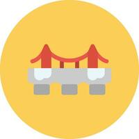 diseño de icono creativo de puente vector