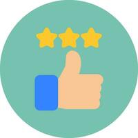 Thumbs Up Creative Icon Design vector