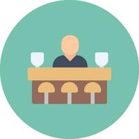 Bar Counter Creative Icon Design vector