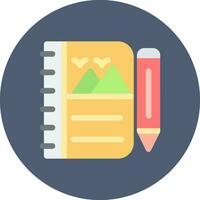 Sketchbook Creative Icon Design vector