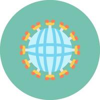 Global Network Creative Icon Design vector