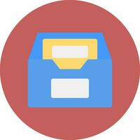 Files Box Creative Icon Design vector