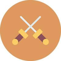 Fencing Creative Icon Design vector