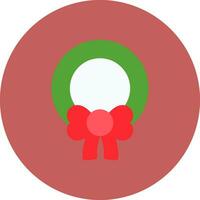 Christmas Wreath Creative Icon Design vector