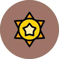 Sheriff Creative Icon Design vector