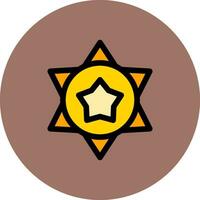 Sheriff Creative Icon Design vector