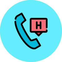 Emergency Call Creative Icon Design vector